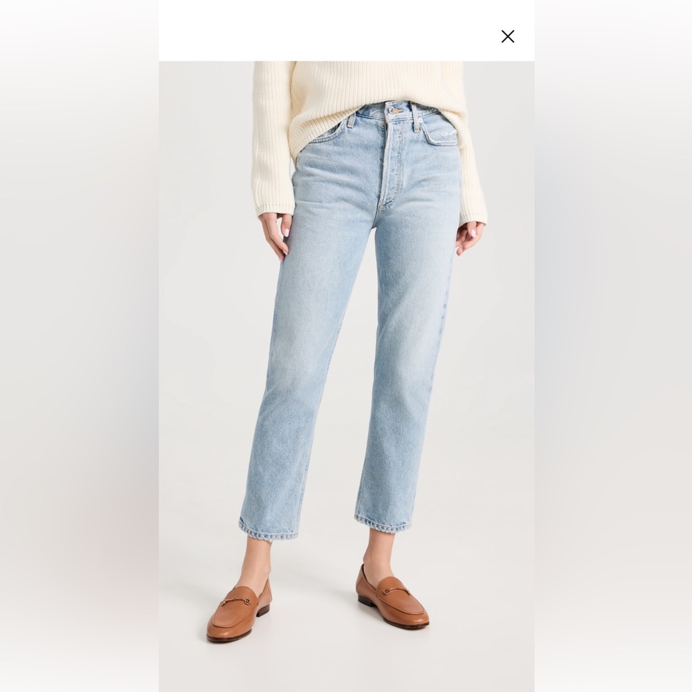 Citizens Of Humanity, Charlotte Crop High Rise Straight Jeans, color Hot Spring